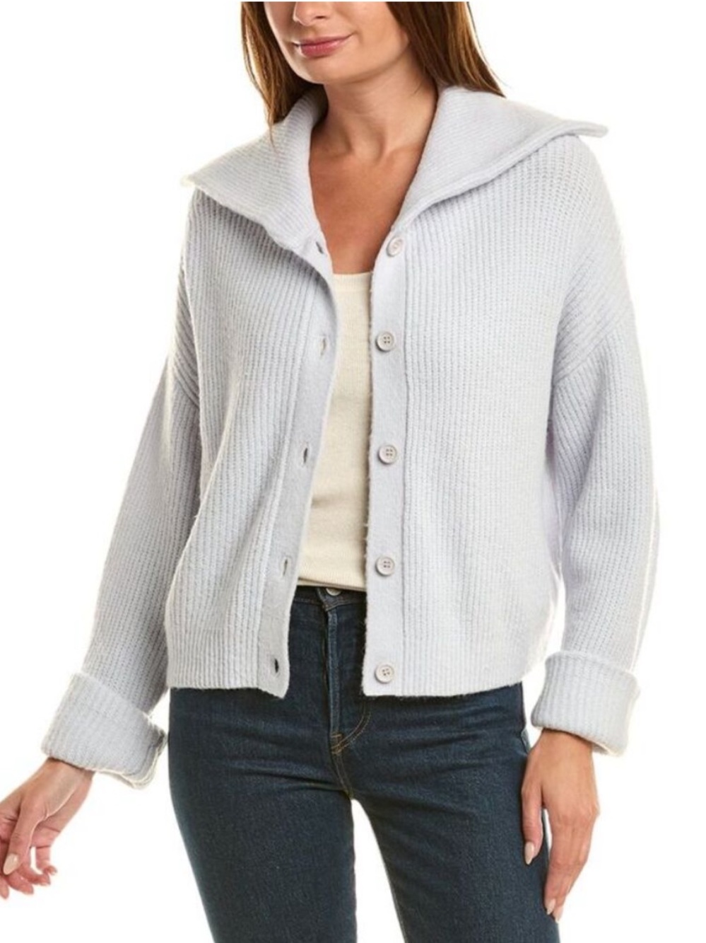 525 America Suzanne Sweater Cardigan Women’s Medium Light Blue